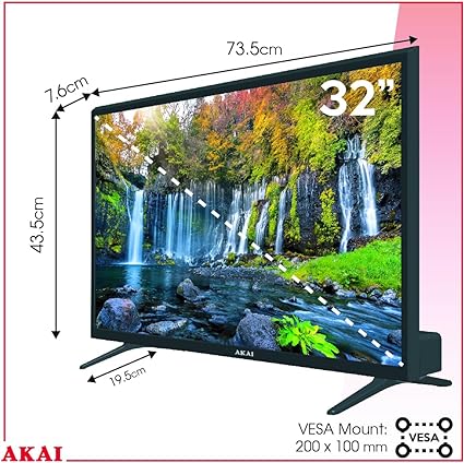 Akai 32 "Smart LED TV High Definition med HD Freeview -satellitmodtager - Image 3
